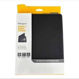 NWT Targus Simple Basic Black Tablet Cover for iPad 2nd & 3rd Generation